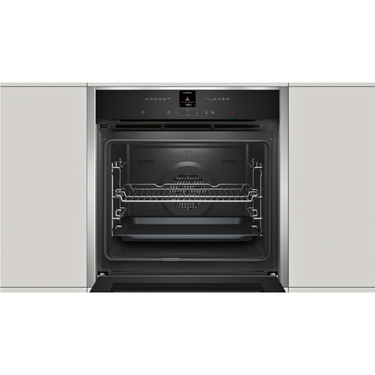 Neff N70 Pyrolytic Self Cleaning Electric Single Oven - Stainless Steel