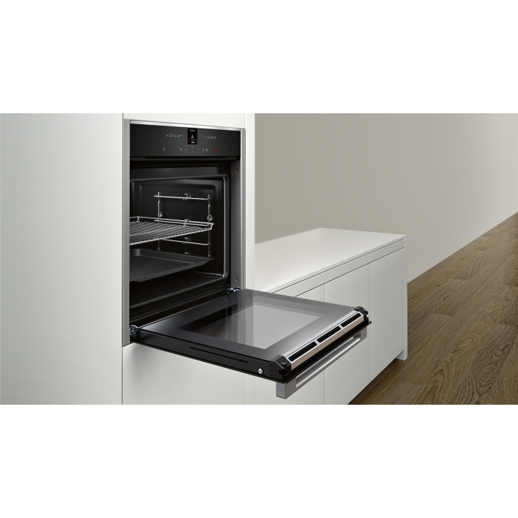 Neff N70 Pyrolytic Self Cleaning Electric Single Oven - Stainless Steel