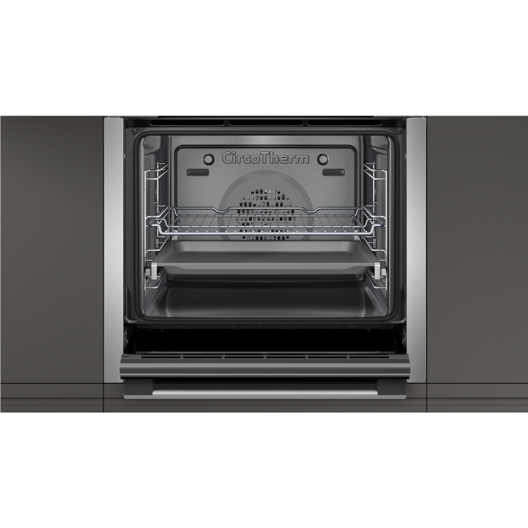 Neff N50 Slide & Hide Electric Single Oven - Stainless Steel