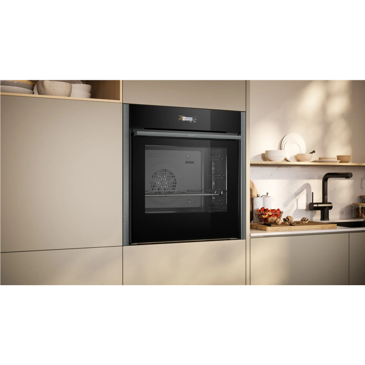 Neff N70 Slide & Hide Electric Oven - Graphite Grey