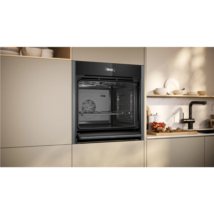 Neff N70 Slide & Hide Electric Oven - Graphite Grey