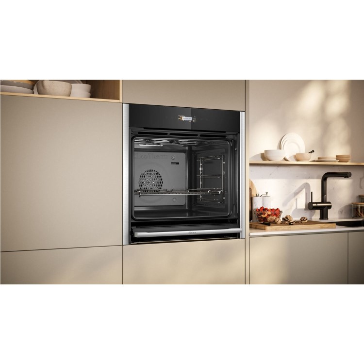 Neff N70 Slide & Hide Electric Oven - Stainless Steel