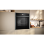 Refurbished Neff N70 Slide & Hide B54CR71G0B 60cm Single Built In Electric Oven Graphite Grey