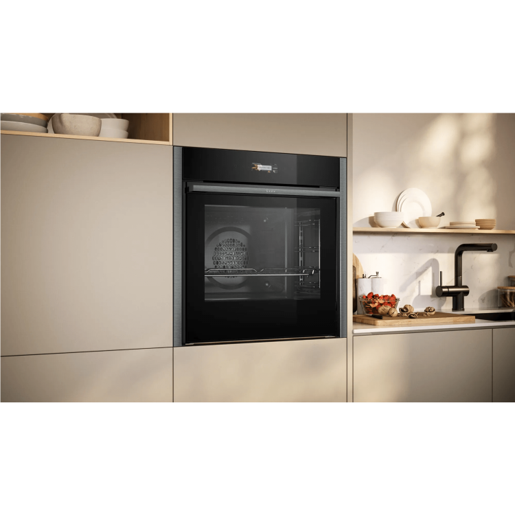 Neff N70 Slide & Hide Single Oven - Graphite Grey