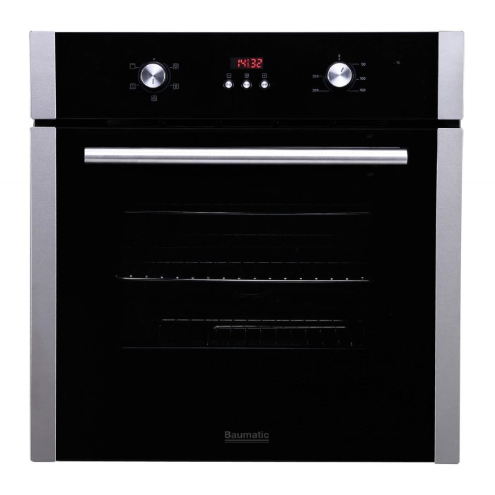 Baumatic B600MC Megachef Electric Built-in Single Fan Oven - Black And ...