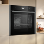 Refurbished Neff N90 Slide & Hide B64CS71G0B 60cm Single Built In Electric Oven Graphite Grey