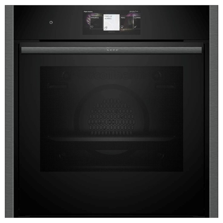 Neff N90 Slide & Hide Electric Single Oven - Graphite Grey