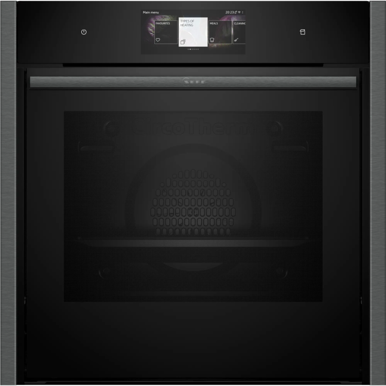 Neff N90 Slide & Hide Electric Single Oven - Graphite Grey