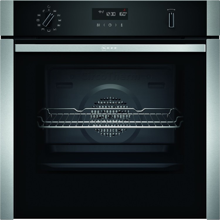 Neff N50 Slide & Hide Electric Single Oven - Stainless Steel