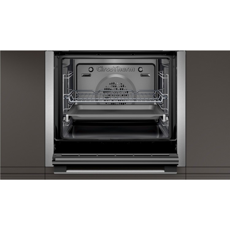 Neff N50 Slide & Hide Electric Single Oven - Stainless Steel