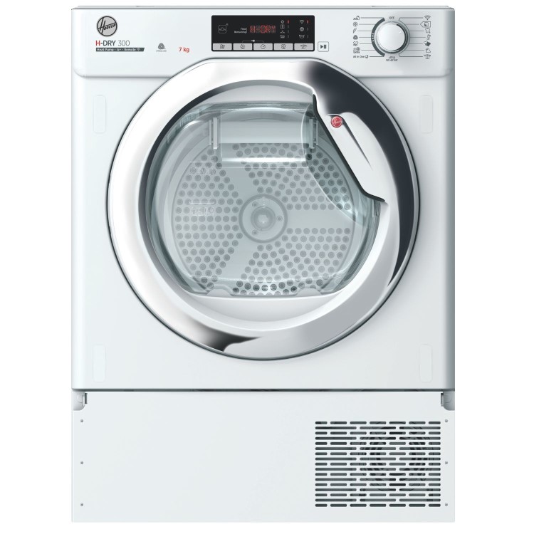 Hoover H-Dry 300 7kg Integrated Heat Pump Tumble Dryer - White