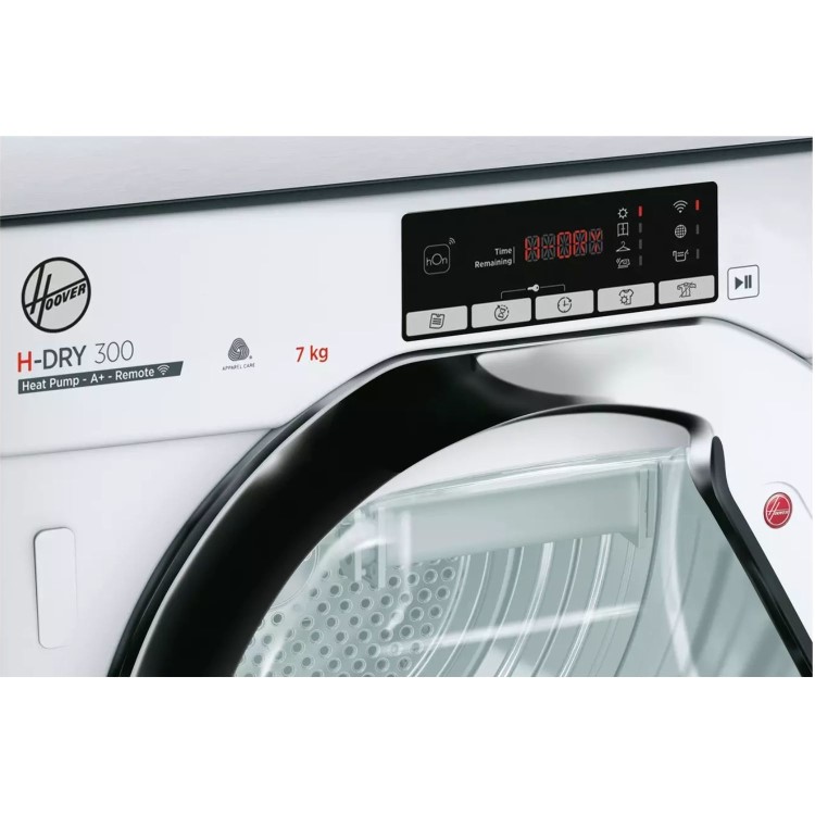 Hoover H-Dry 300 7kg Integrated Heat Pump Tumble Dryer - White