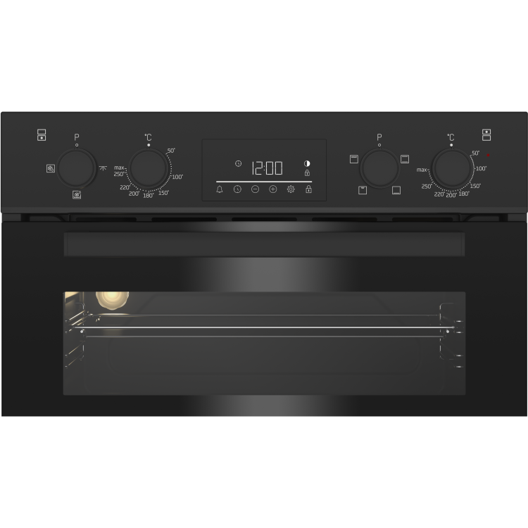 Refurbished Beko RecycledNet BBDF22300B 60cm Double Built In Electric Oven Black