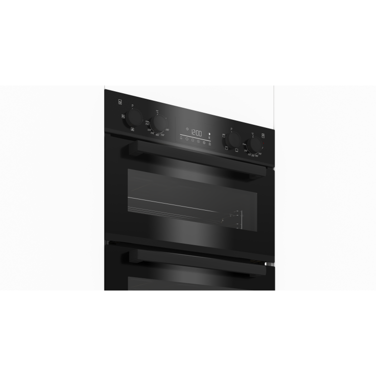 Refurbished Beko RecycledNet BBDF22300B 60cm Double Built In Electric Oven Black