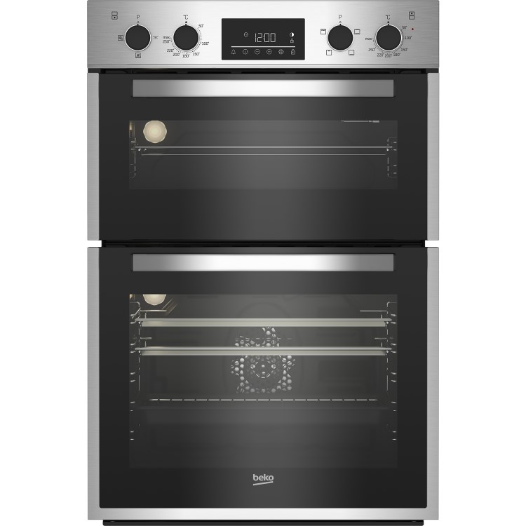 Beko Built-In Electric Double Oven - Stainless Steel