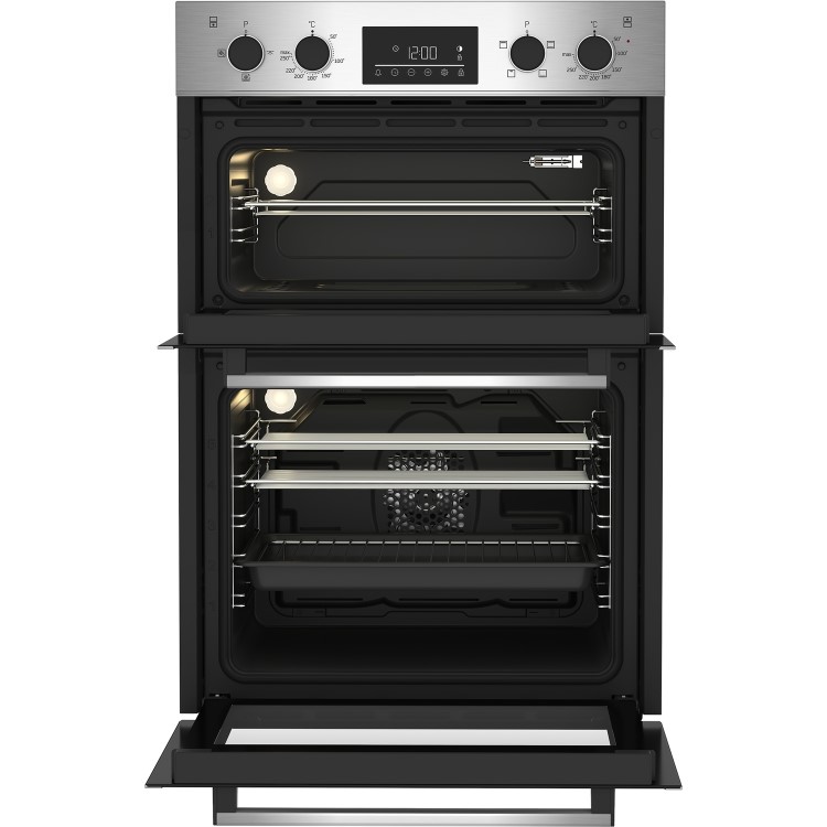 Beko Built-In Electric Double Oven - Stainless Steel