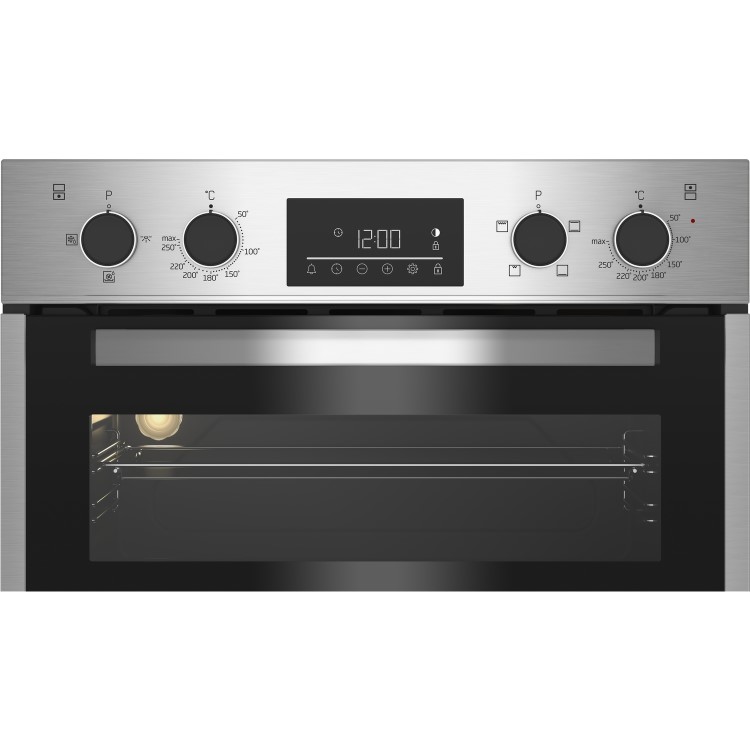 Beko Built-In Electric Double Oven - Stainless Steel