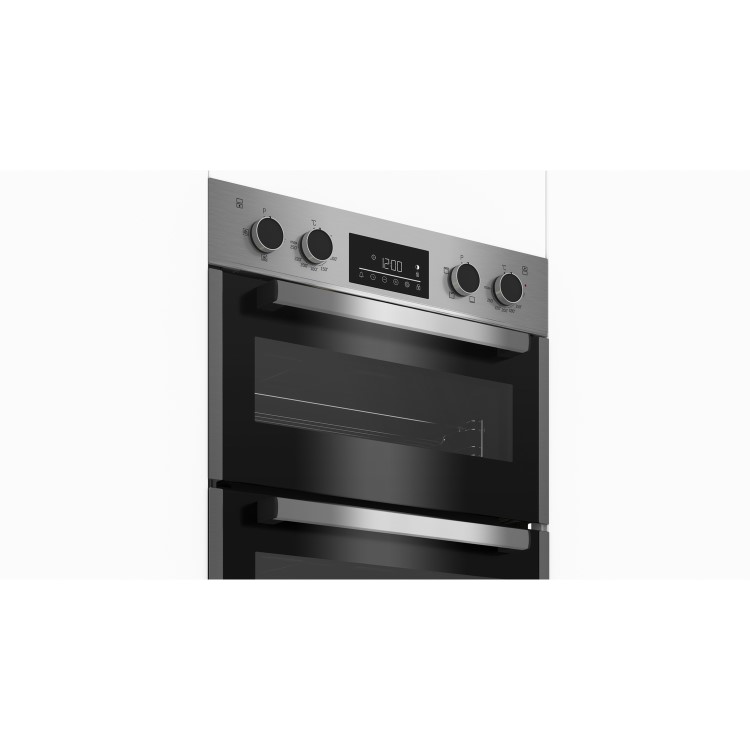 Beko Built-In Electric Double Oven - Stainless Steel