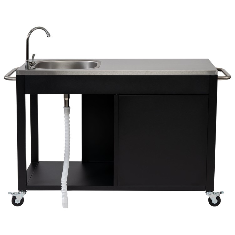 Refurbished Boss Grill BBQ Serving Trolley with Sink