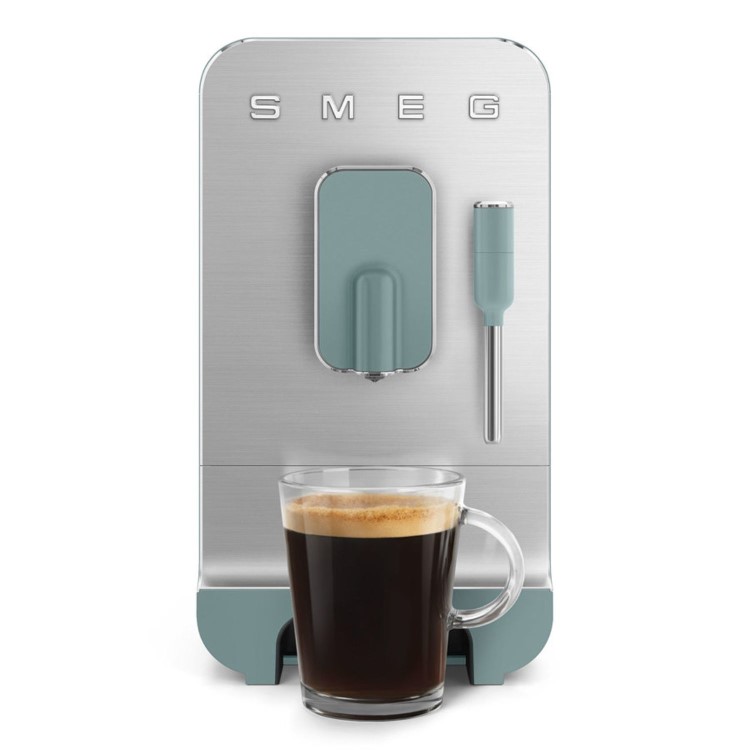 Smeg Retro Style Automatic Bean to Cup Coffee Machine with Milk Frother - Emerald Green