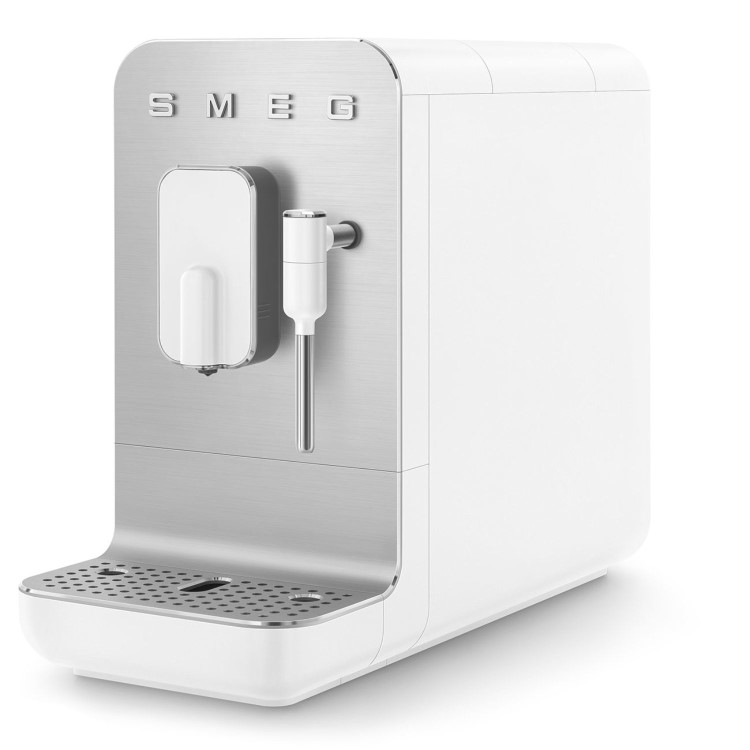 Smeg Retro Style Automatic Bean to Cup Coffee Machine with Milk Frother - White