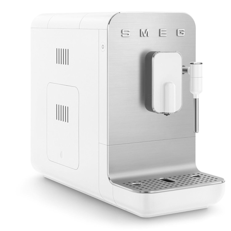 Smeg Retro Style Automatic Bean to Cup Coffee Machine with Milk Frother - White