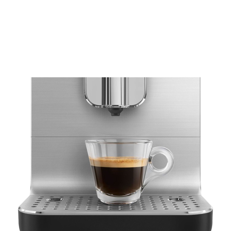 Smeg Retro Style Automatic Bean to Cup Coffee Machine with Auto Milk Frother - Black