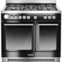 Baumatic BCD925BL Twin Cavity 90cm Dual Fuel Range Cooker - Black