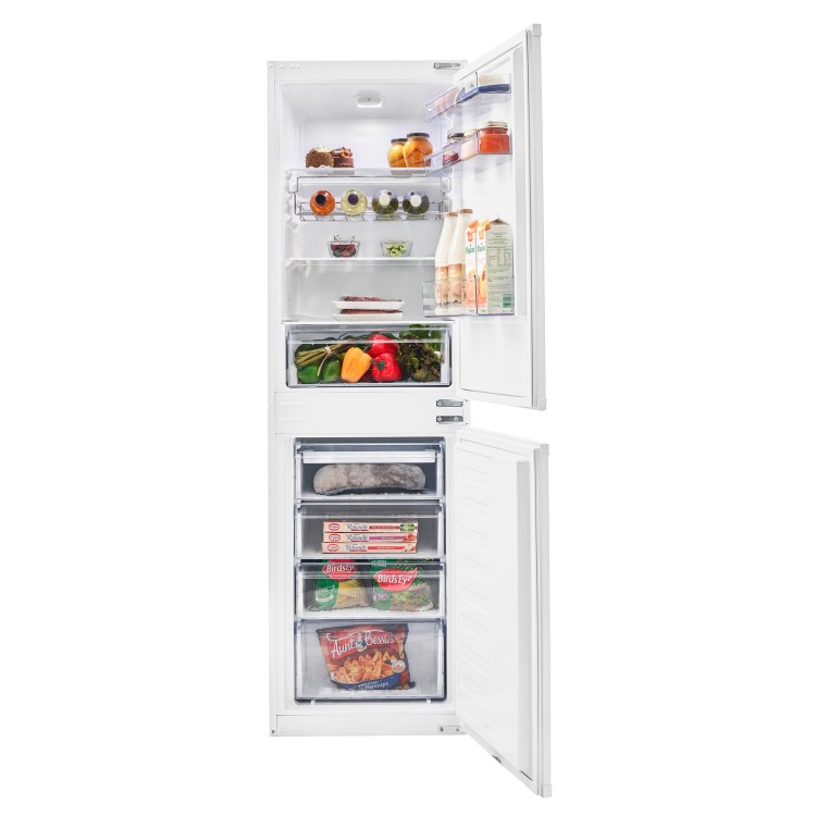 Beko BCSD150 54cm Wide 50-50 Integrated Upright Fridge Freezer - White