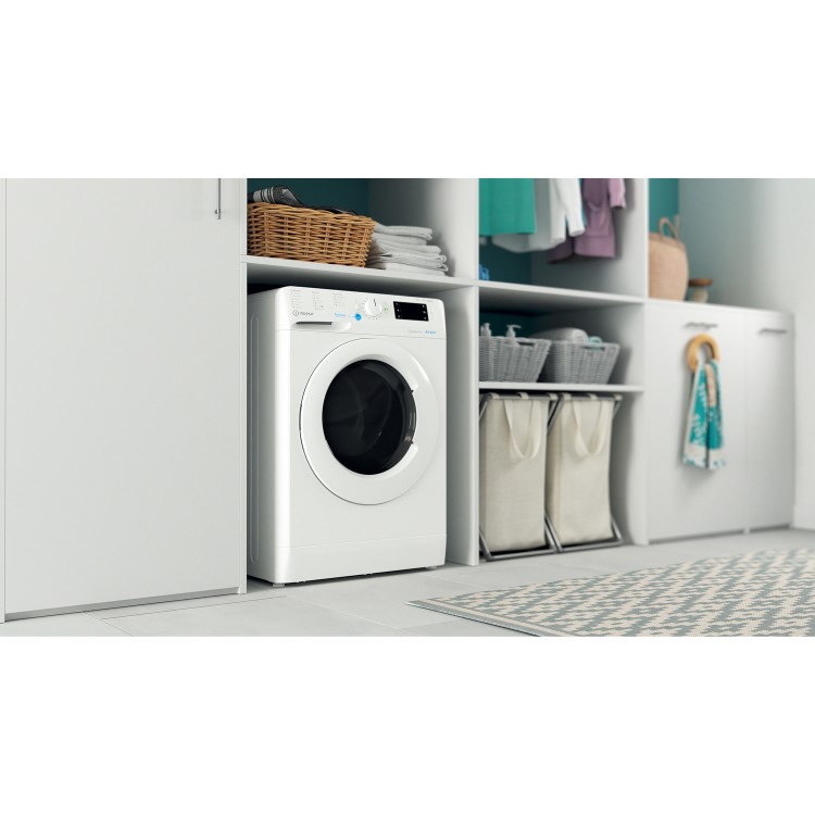 Refurbished Indesit BDE107625XWUKN Freestanding 10/7KG 1600 Spin Washer Dryer White