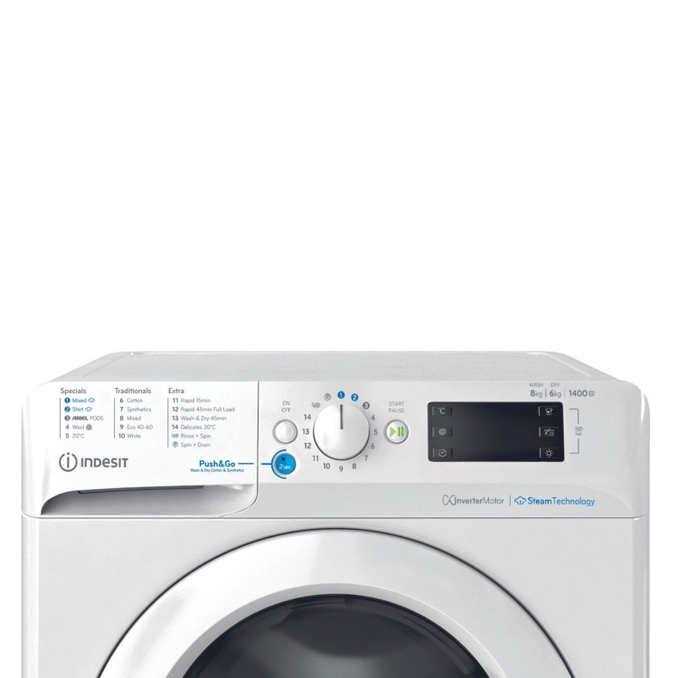 Indesit 8kg Wash 6kg Dry 1400rpm Washer Dryer - White