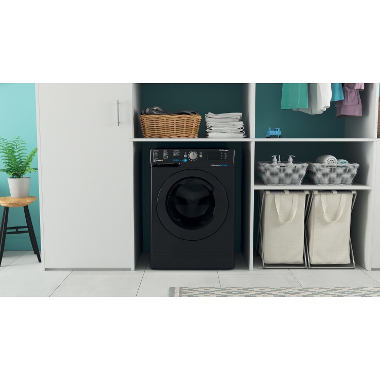 Indesit 8kg Wash 6kg Dry 1400rpm Washer Dryer - Black