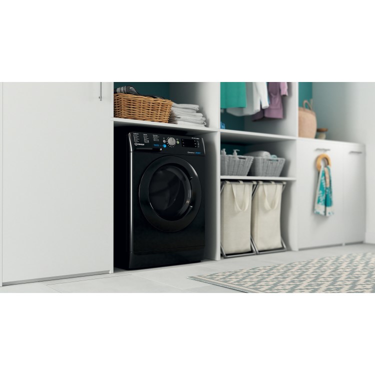 Indesit 8kg Wash 6kg Dry 1400rpm Washer Dryer - Black