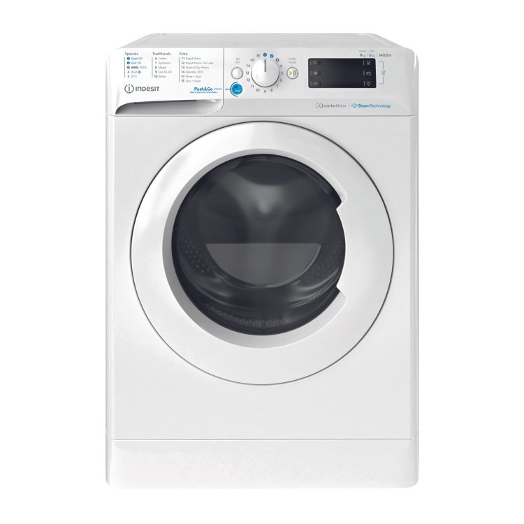 Indesit Push&Go 9kg Wash 6kg Dry 1400rpm Washer Dryer - White