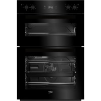 Beko BDF22300B Large Capacity Electric Built In Double Oven - Black