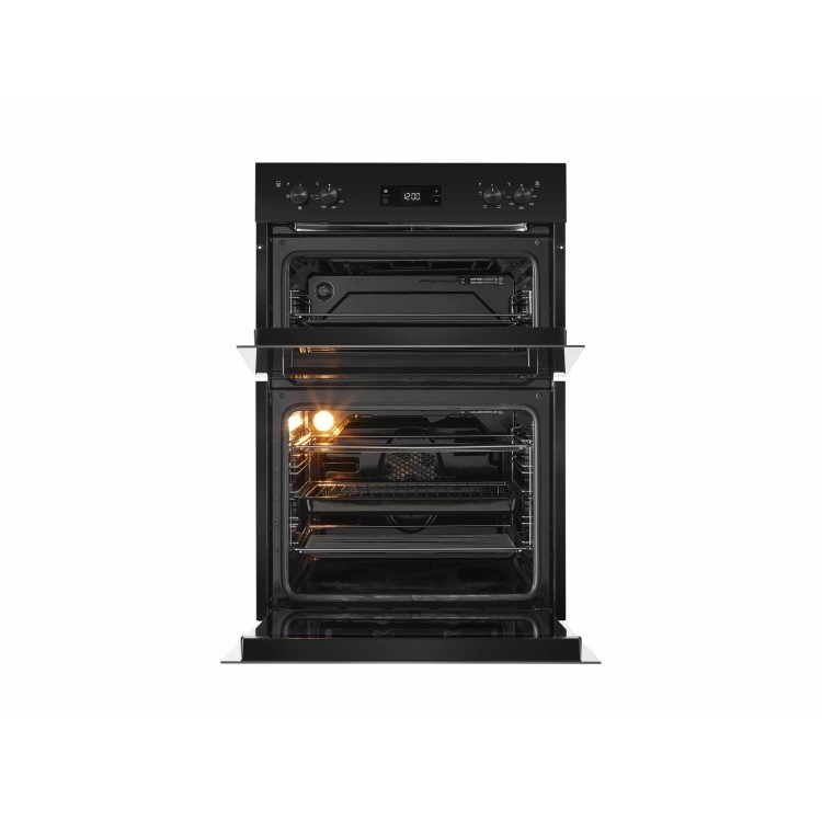 Beko BDF22300B Large Capacity Electric Built In Double Oven - Black