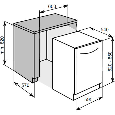 Baumatic BDI632 60cm Electronic Fully Integrated Dishwasher