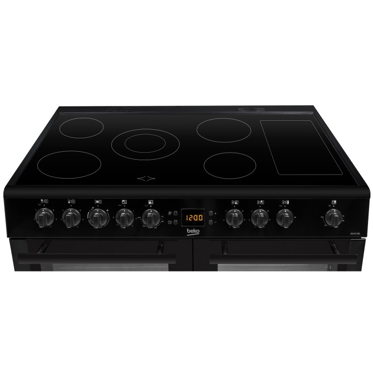 Beko BDVC100K 100cm Double Oven Electric Range Cooker With Ceramic Hob Black