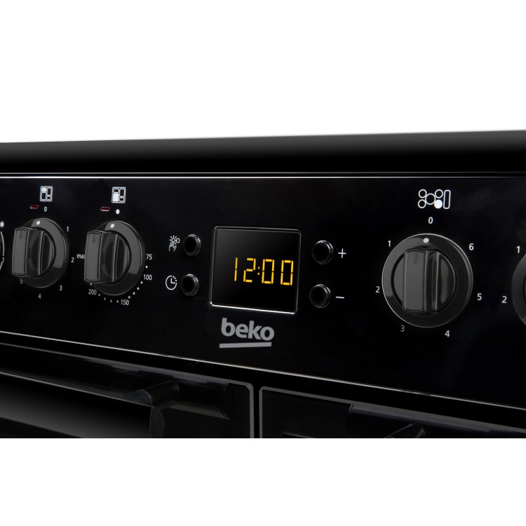 Beko BDVC100K 100cm Double Oven Electric Range Cooker With Ceramic Hob Black