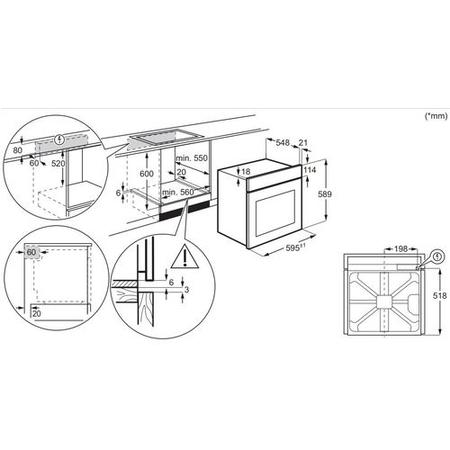 AEG 3000 Series Electric Single Oven - Stainless Steel