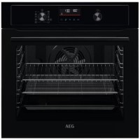 AEG 3000 Air Fry Electric Single Oven - Black