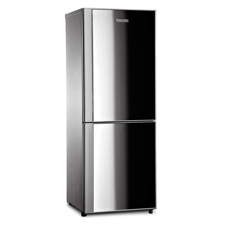 Baumatic BF207BLM Freestanding Fridge Freezer - Mirror Glass Doors