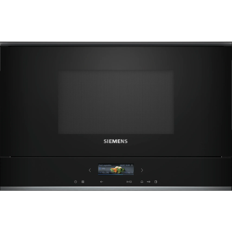 Siemens iQ700 Built-In Microwave with Grill - Black