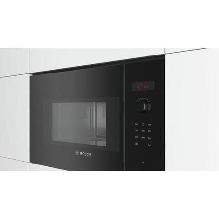 Refurbished Bosch Series 4 BFL523MB0B Built In 20L 800W Microwave Black