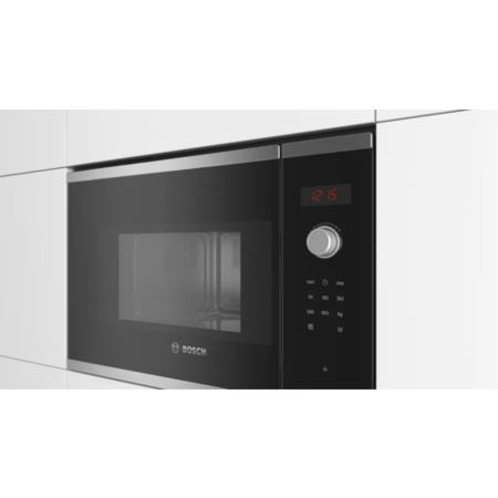 Refurbished Bosch Series 4 BFL523MS0B Built In 20L 800W Microwave Stainless Steel