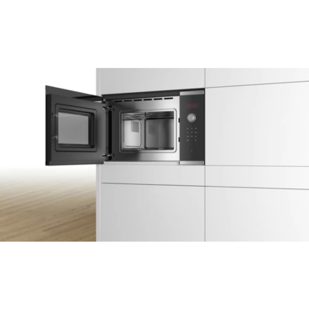 Refurbished Bosch Series 4 BFL523MS0B Built In 20L 800W Microwave Stainless Steel