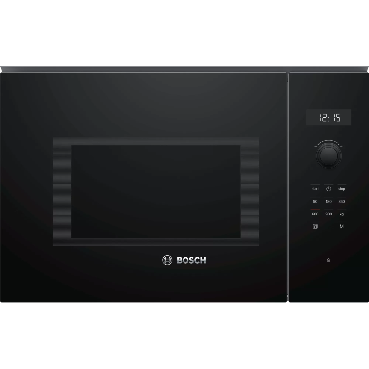 Refurbished Bosch Serie 6 BFL554MB0B Built In 25L 900W Solo Microwave Black