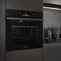 Refurbished Hisense BI64211PB 50cm Single Built In Electric Oven Black