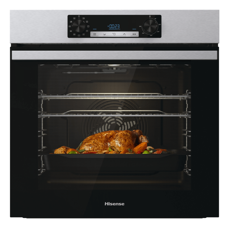 Refurbished Hisense BI62212AXUK 60cm Single Built In Electric Oven Stainless Steel