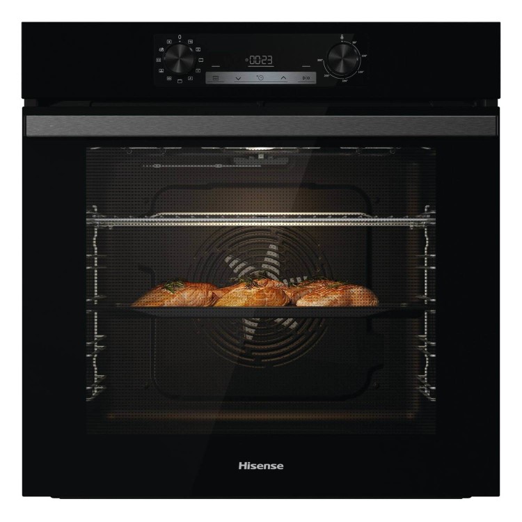 Refurbished Hisense BI64211PB 50cm Single Built In Electric Oven Black